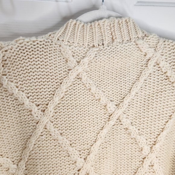 Vintage Copley Men's M  Button Down V NECK Sweater Made in Italy 100% Wool - Picture 9 of 11